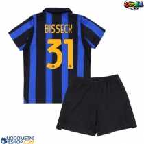 Otroški Nogometni dresi Inter Milan Yann Bisseck #31 Domači 2026-27 Kratek Rokav (+ Kratke hlače)